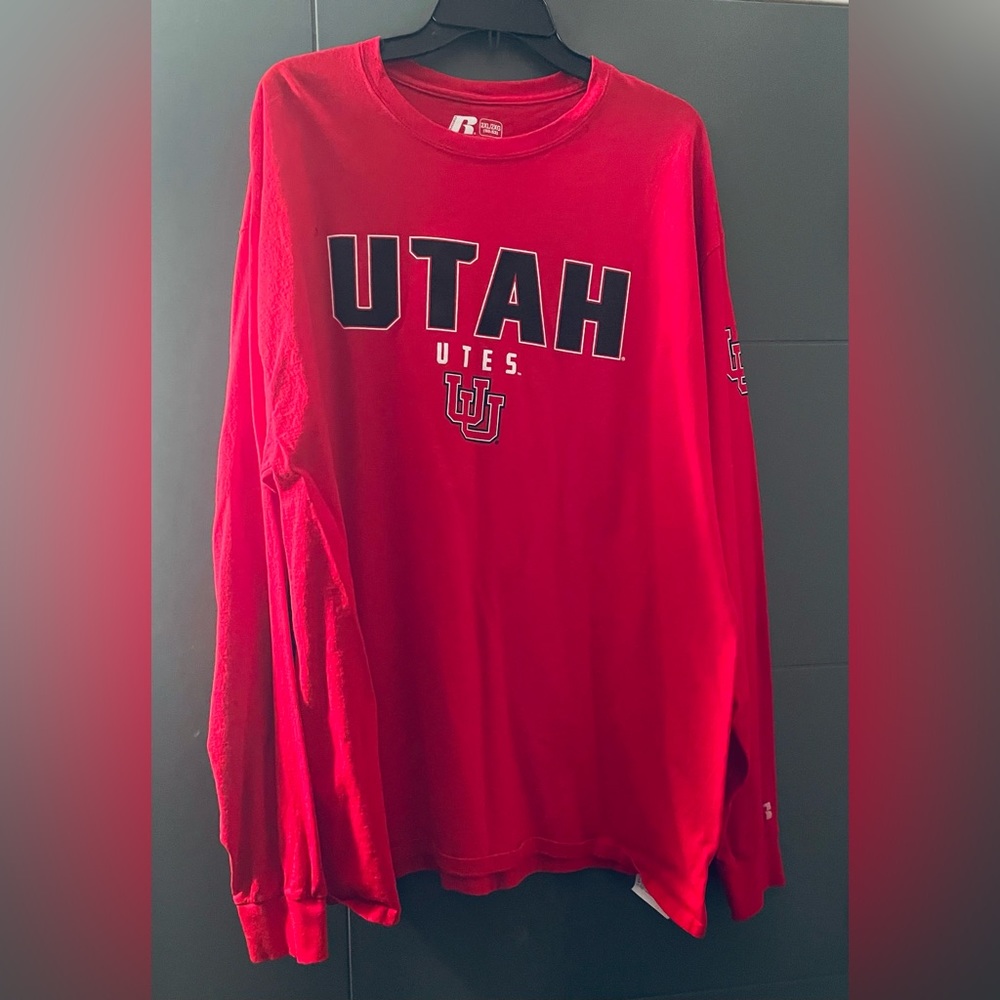 University of Utah long sleeve T shirt.